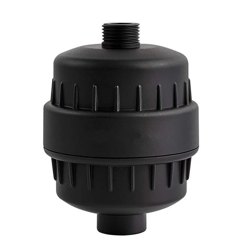 Y&D Black Vitamin C Shower Head Filter - 20 Stage Filtration System with Extra Replacement Cartridge - Removes Chlorine & Hard Water Impurities - Image 1